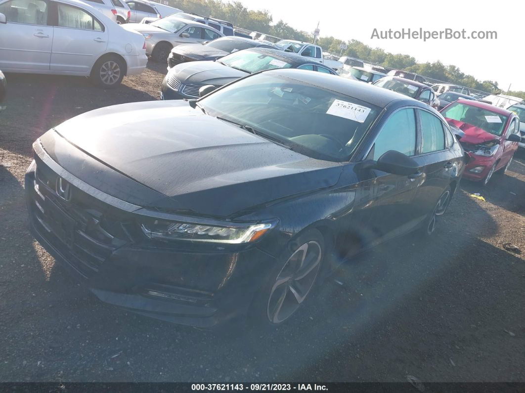 2018 Honda Accord Sport Black vin: 1HGCV1F31JA241763