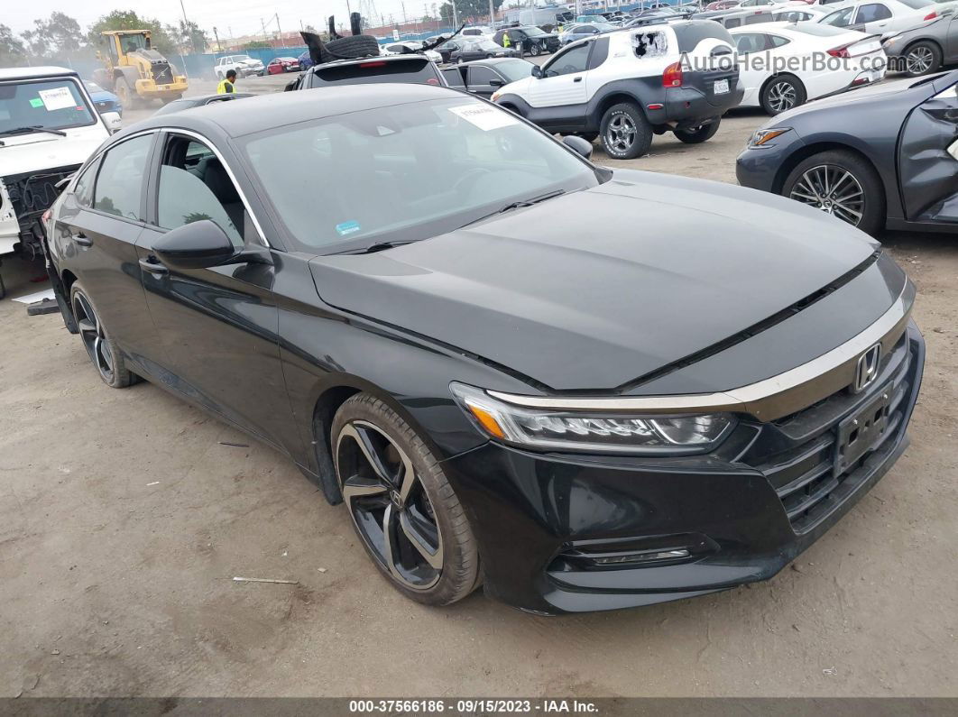 2018 Honda Accord Sport Black vin: 1HGCV1F31JA250270