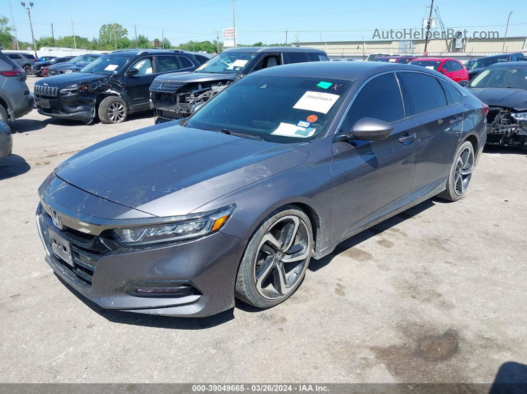 2019 Honda Accord Sport Gray vin: 1HGCV1F31KA053620