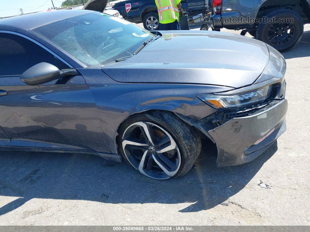 2019 Honda Accord Sport Gray vin: 1HGCV1F31KA053620