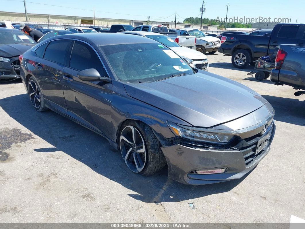 2019 Honda Accord Sport Gray vin: 1HGCV1F31KA053620