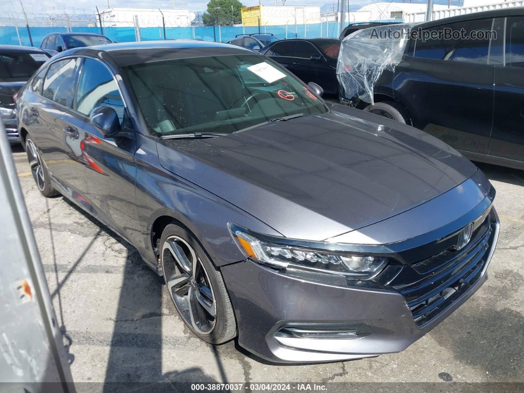 2019 Honda Accord Sport Gray vin: 1HGCV1F31KA068487