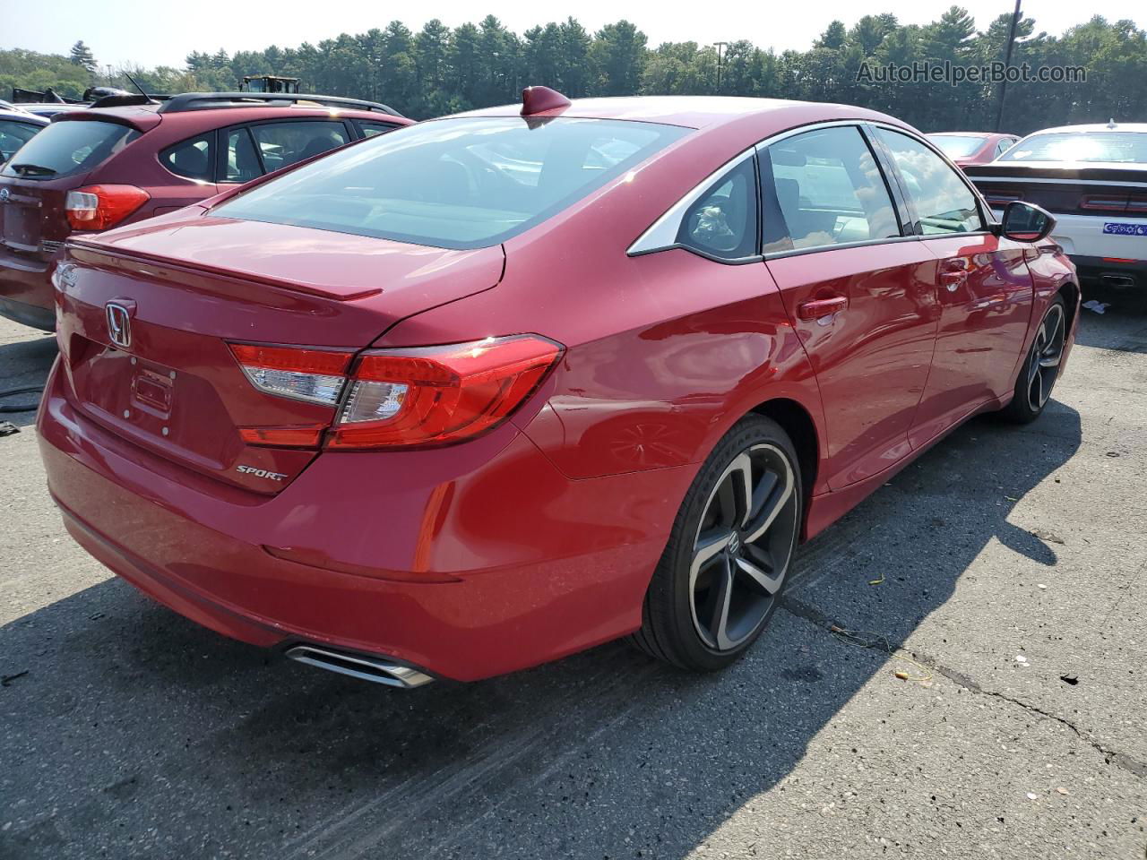 2019 Honda Accord Sport Red vin: 1HGCV1F31KA072166