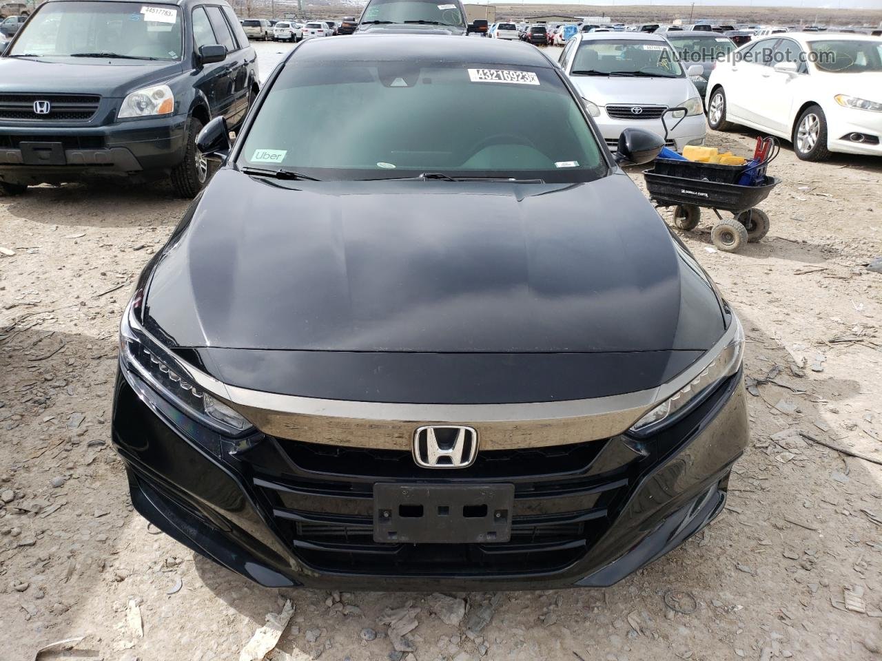 2019 Honda Accord Sport Black vin: 1HGCV1F31KA074676
