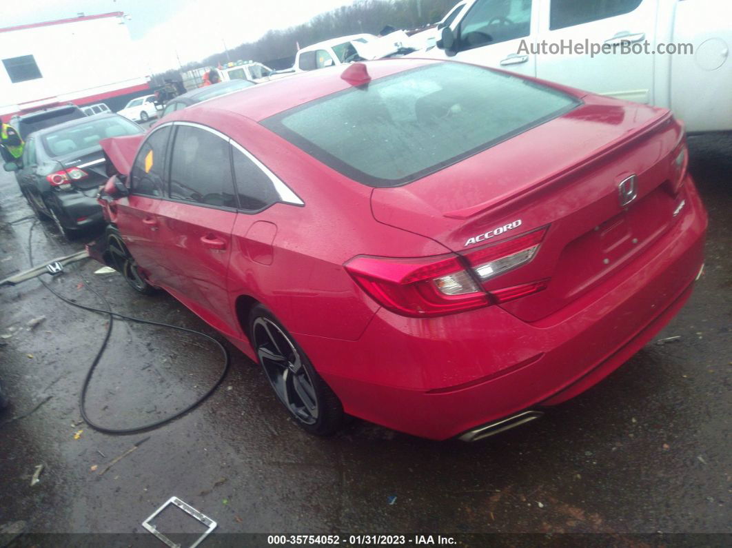 2019 Honda Accord Sedan Sport 1.5t Red vin: 1HGCV1F31KA075178