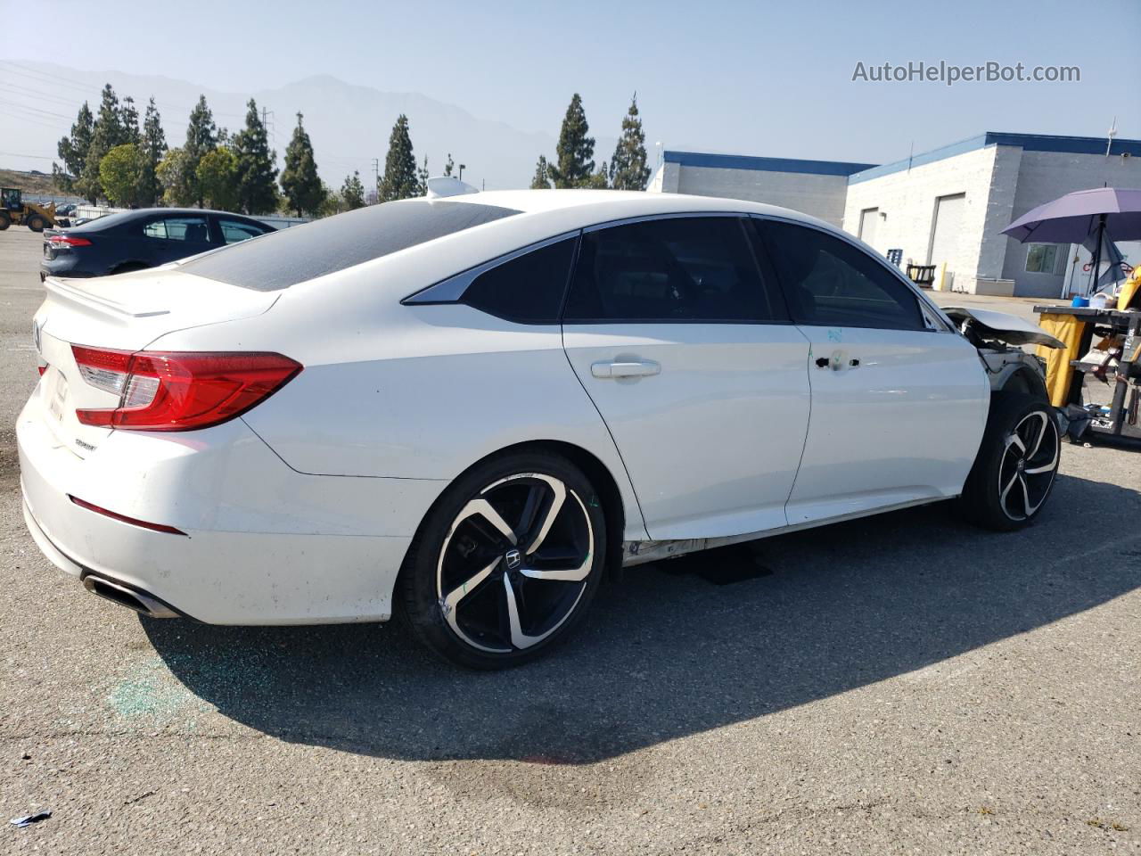 2019 Honda Accord Sport White vin: 1HGCV1F31KA075942