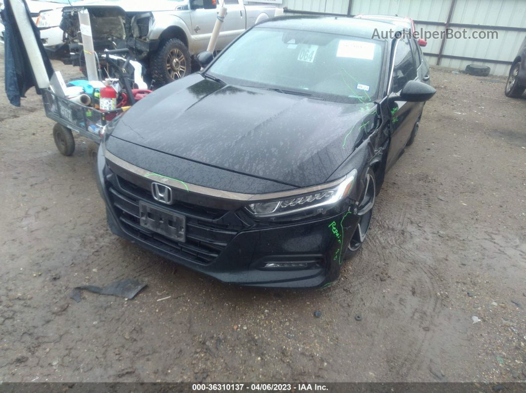 2019 Honda Accord Sedan Sport 1.5t Черный vin: 1HGCV1F31KA083961