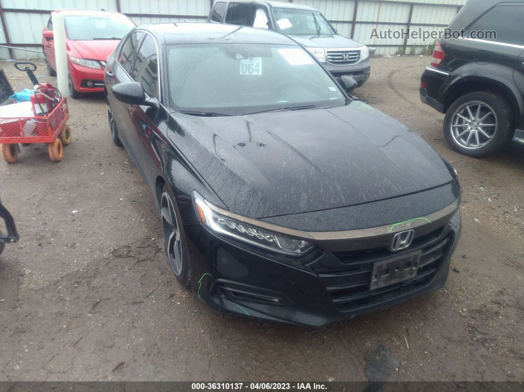 2019 Honda Accord Sedan Sport 1.5t Black vin: 1HGCV1F31KA083961