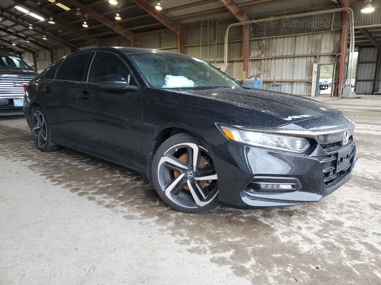 2019 Honda Accord Sport Черный vin: 1HGCV1F31KA083961