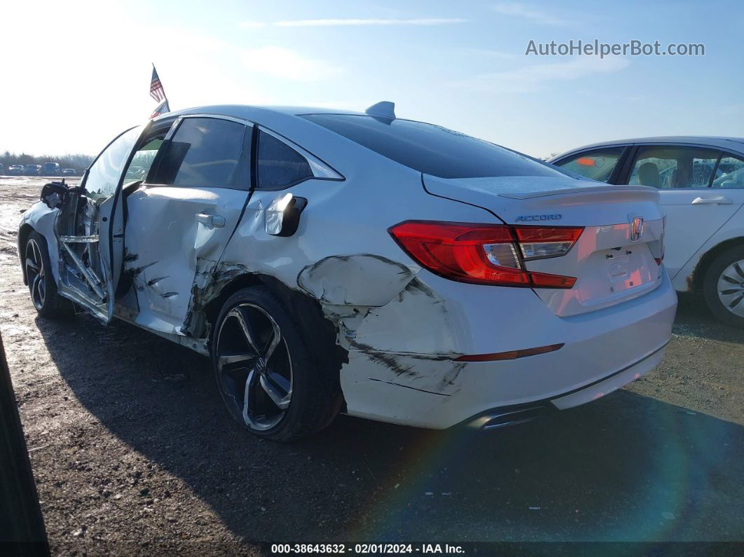 2019 Honda Accord Sport White vin: 1HGCV1F31KA095141