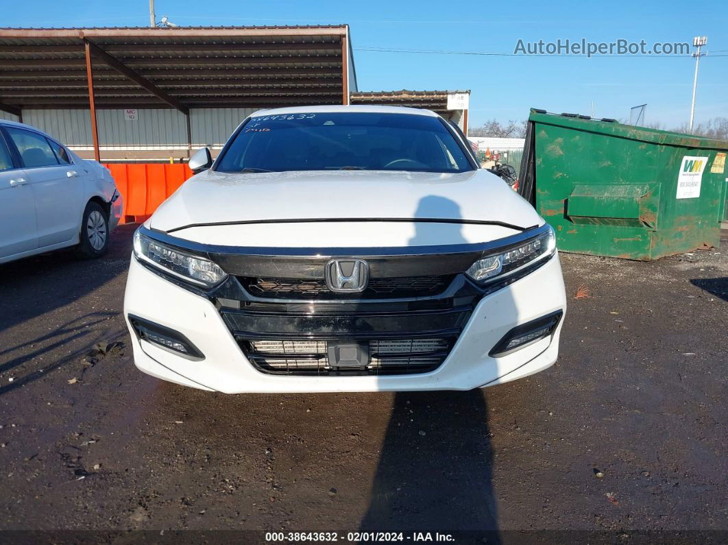 2019 Honda Accord Sport White vin: 1HGCV1F31KA095141