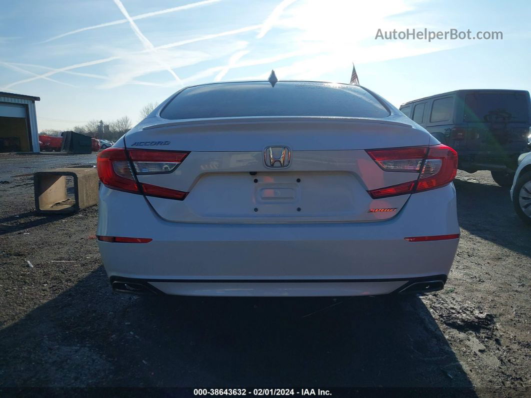 2019 Honda Accord Sport White vin: 1HGCV1F31KA095141