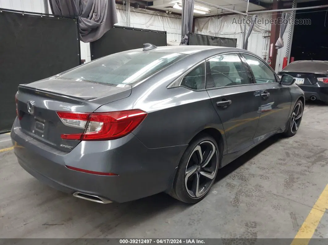 2019 Honda Accord Sport Gray vin: 1HGCV1F31KA135119