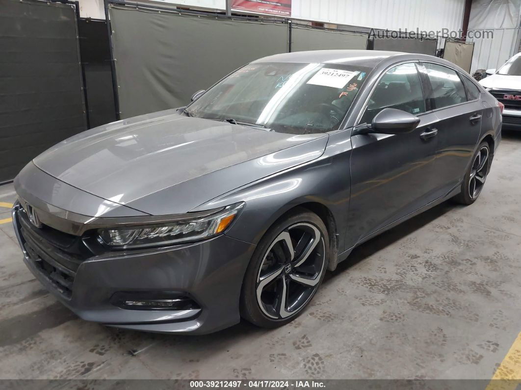 2019 Honda Accord Sport Gray vin: 1HGCV1F31KA135119