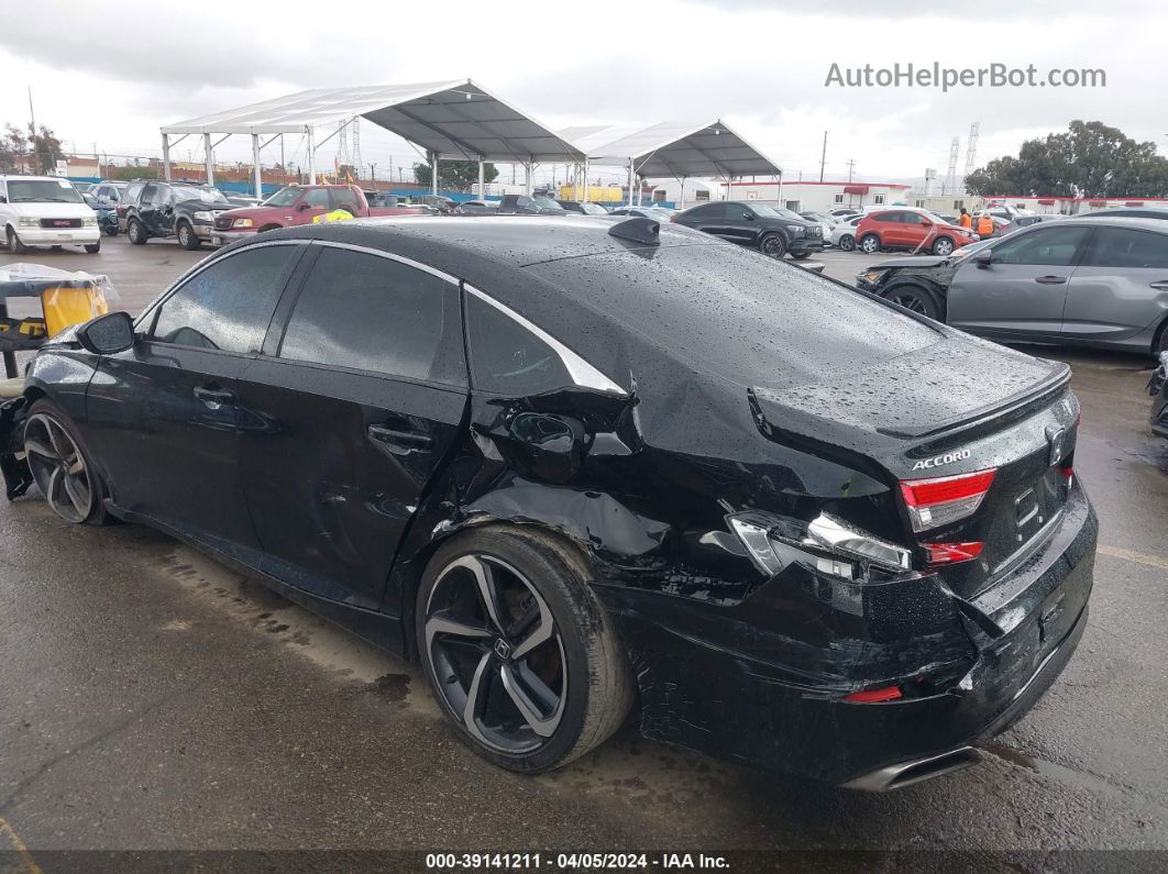 2019 Honda Accord Sport Черный vin: 1HGCV1F31KA160618