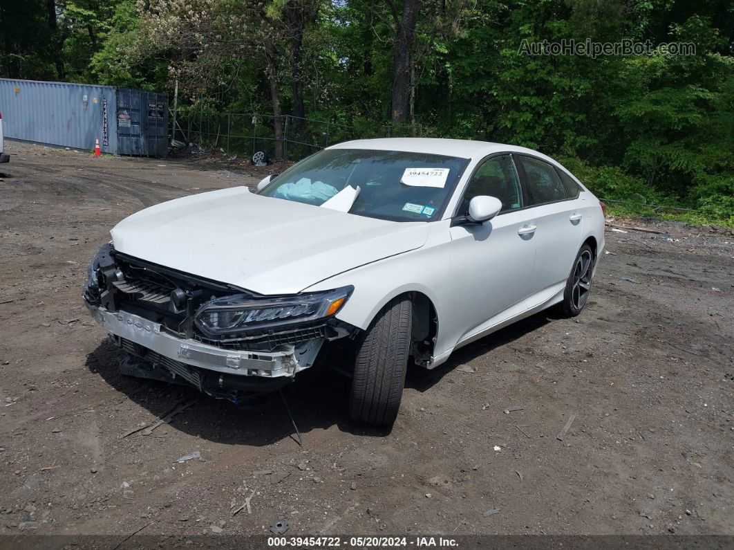 2020 Honda Accord Sport White vin: 1HGCV1F31LA019596