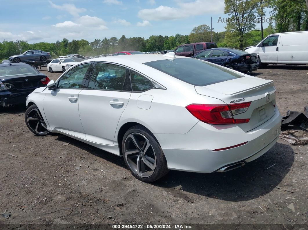 2020 Honda Accord Sport White vin: 1HGCV1F31LA019596