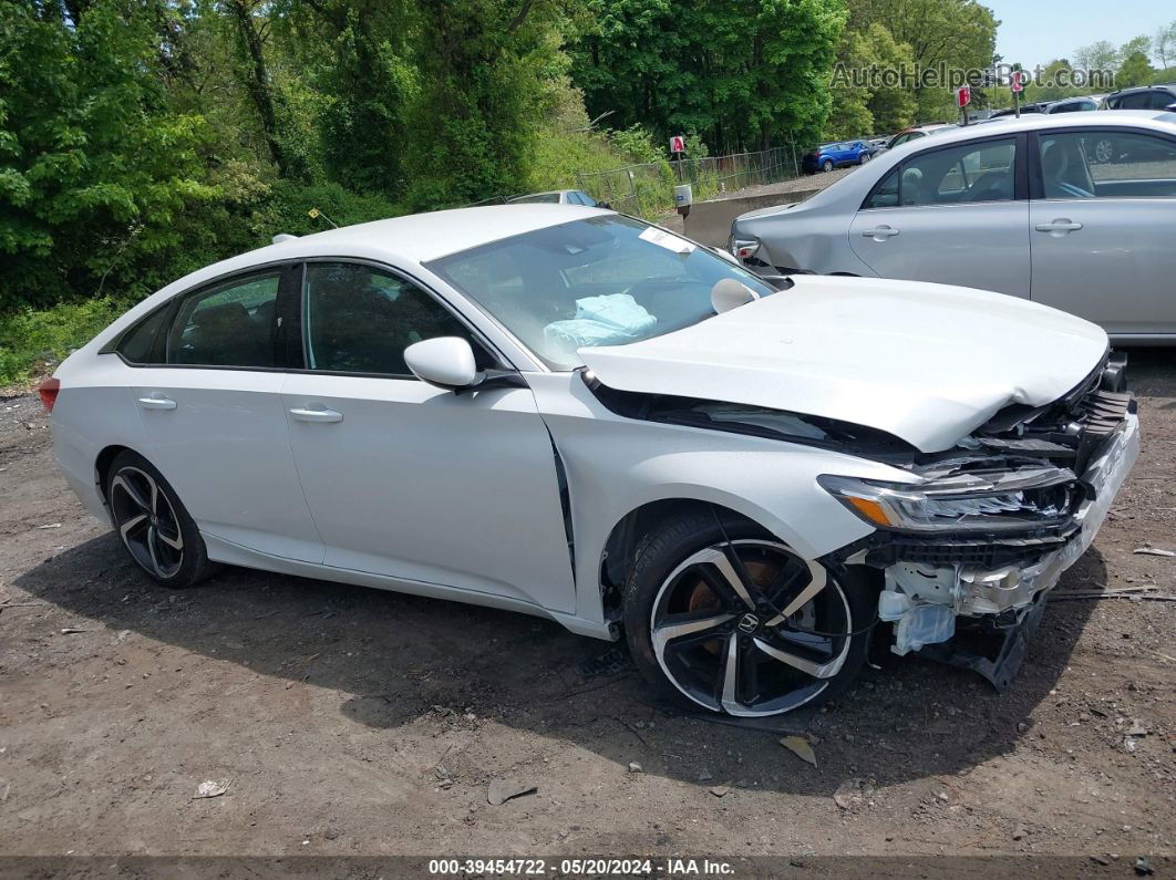 2020 Honda Accord Sport White vin: 1HGCV1F31LA019596