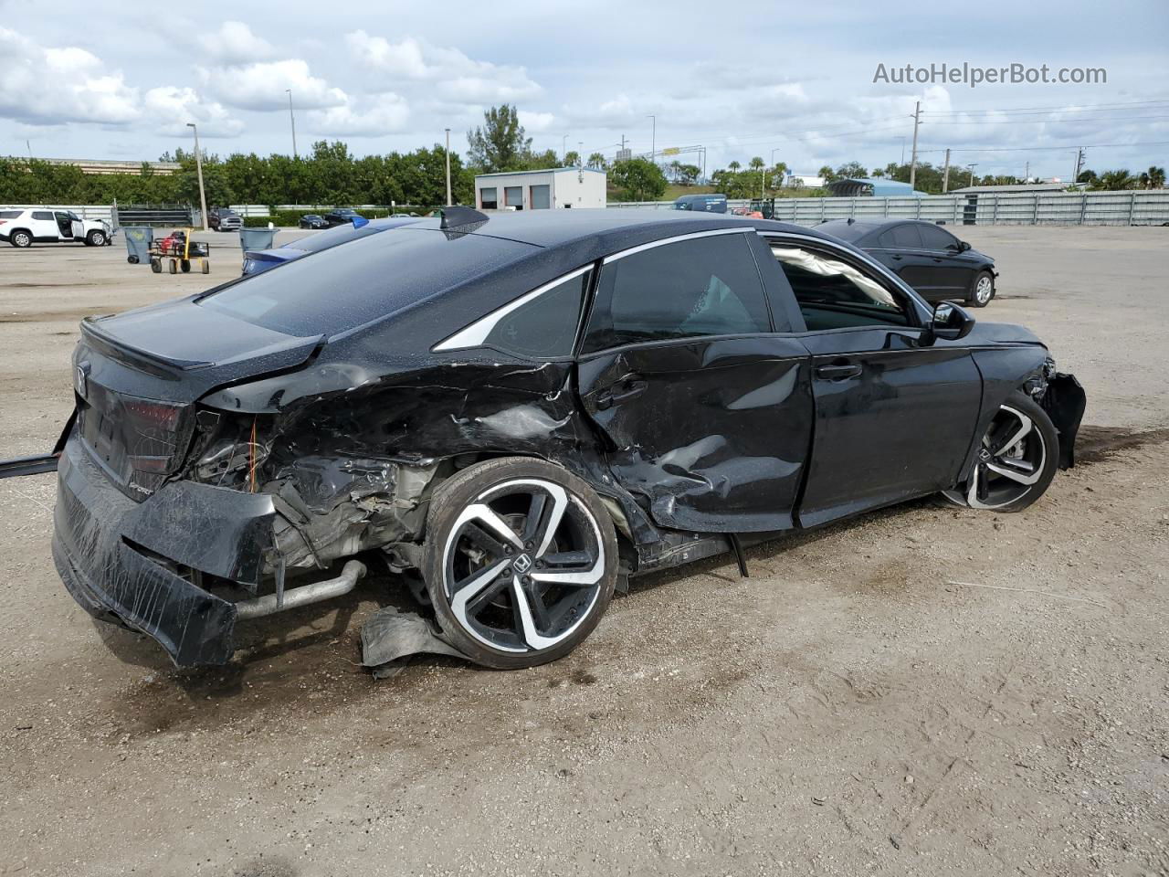 2020 Honda Accord Sport Black vin: 1HGCV1F31LA021557