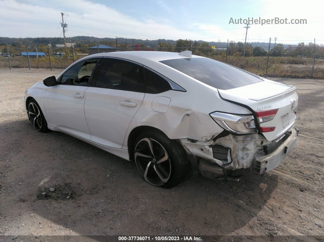 2020 Honda Accord Sport White vin: 1HGCV1F31LA024765