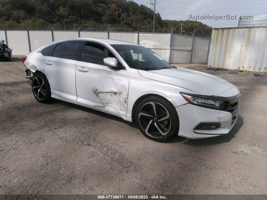 2020 Honda Accord Sport White vin: 1HGCV1F31LA024765