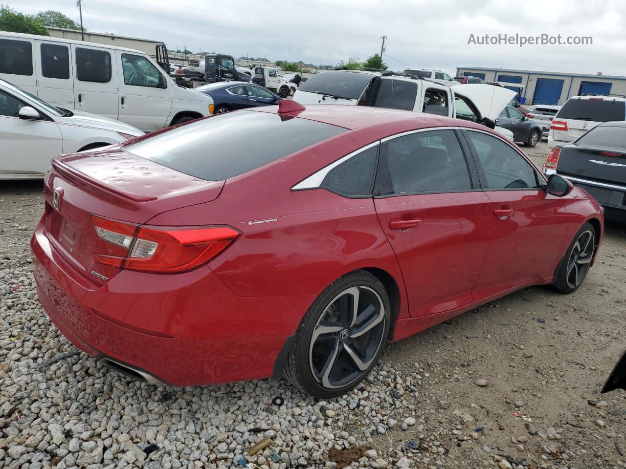 2020 Honda Accord Sport Red vin: 1HGCV1F31LA030064