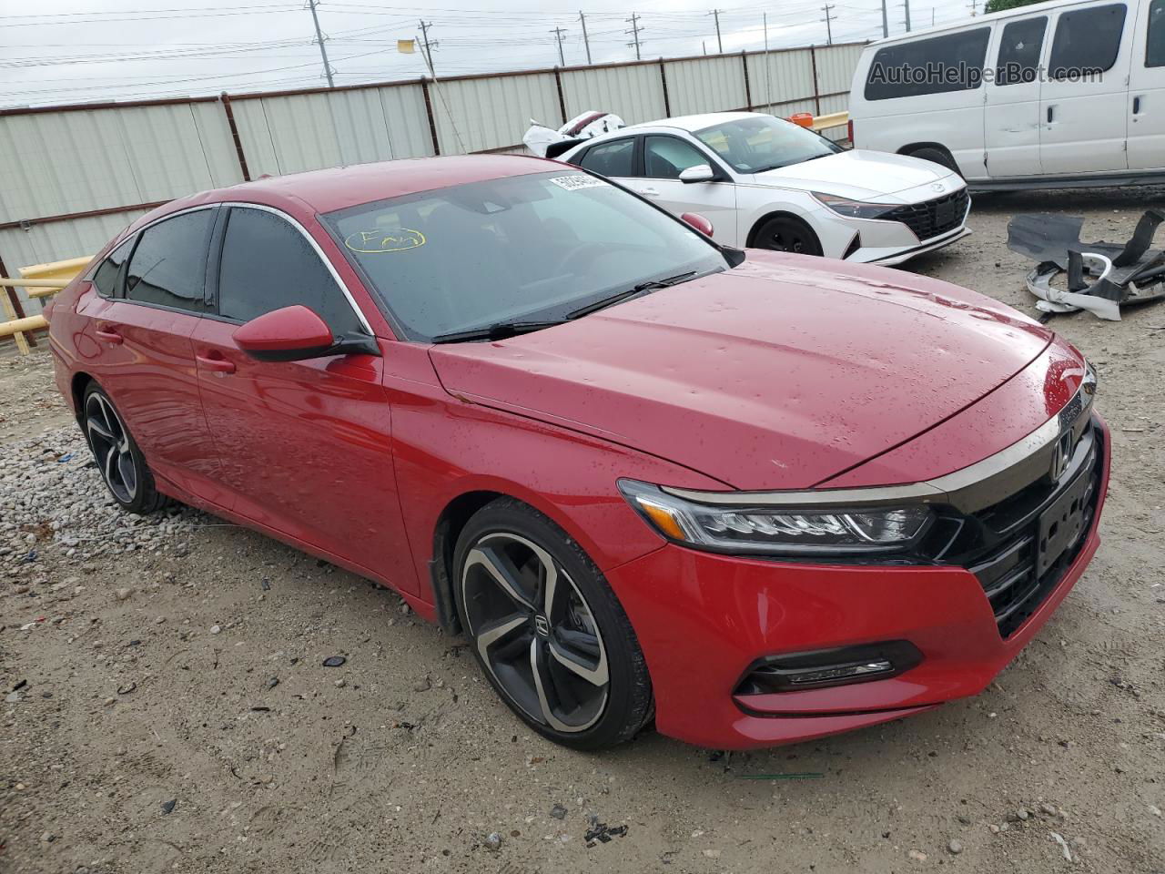 2020 Honda Accord Sport Красный vin: 1HGCV1F31LA030064