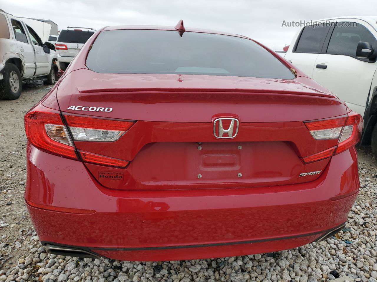 2020 Honda Accord Sport Red vin: 1HGCV1F31LA030064