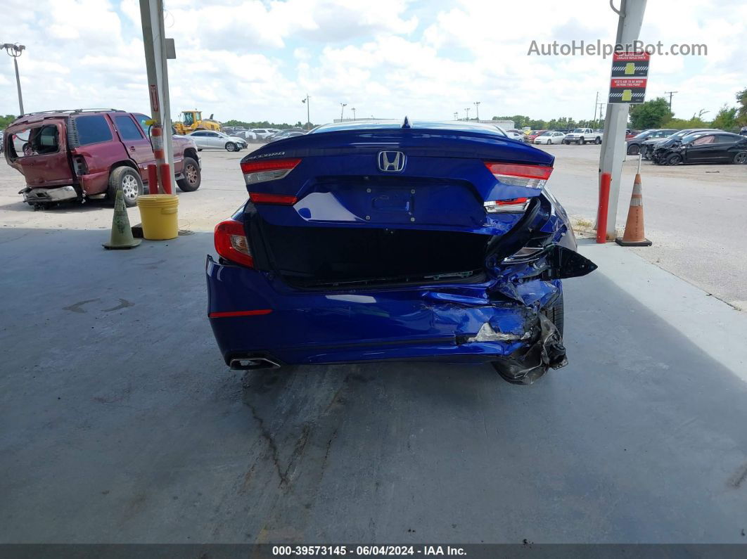 2020 Honda Accord Sport Blue vin: 1HGCV1F31LA035622