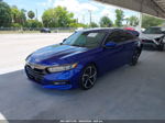 2020 Honda Accord Sport Blue vin: 1HGCV1F31LA035622