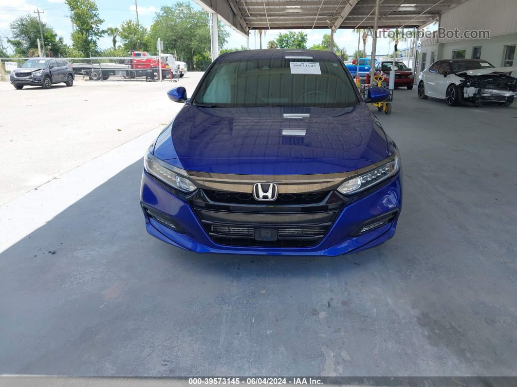 2020 Honda Accord Sport Blue vin: 1HGCV1F31LA035622