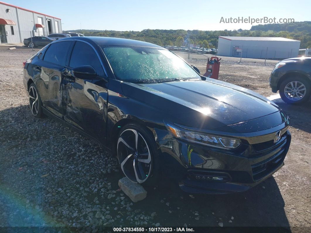 2020 Honda Accord Sport Black vin: 1HGCV1F31LA039430