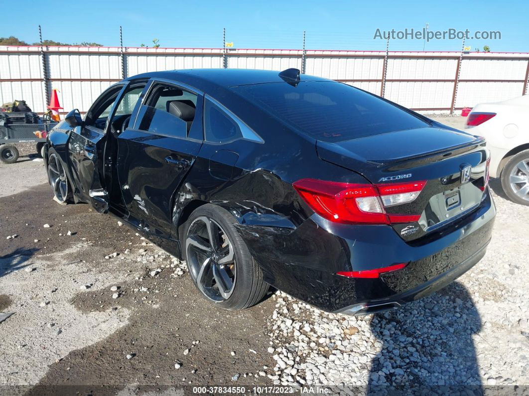 2020 Honda Accord Sport Черный vin: 1HGCV1F31LA039430