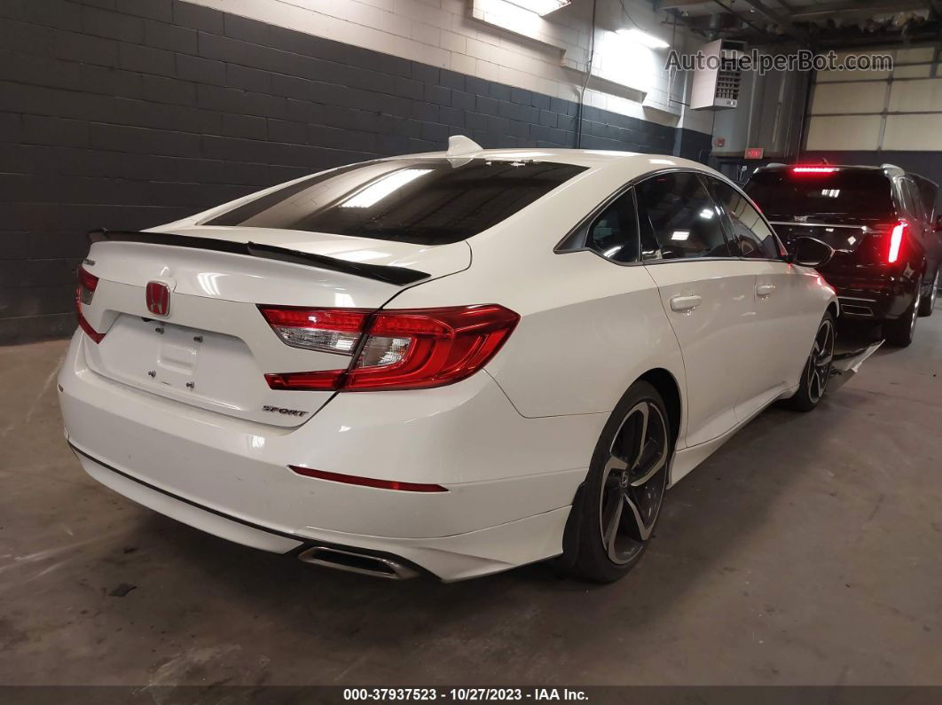 2020 Honda Accord Sport White vin: 1HGCV1F31LA047706