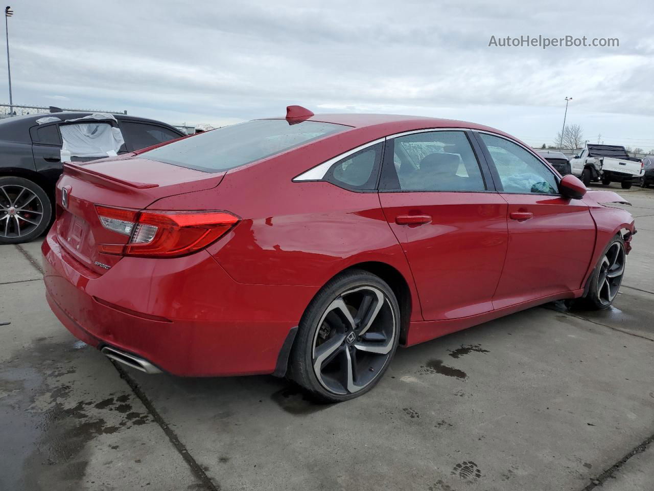 2020 Honda Accord Sport Red vin: 1HGCV1F31LA112487