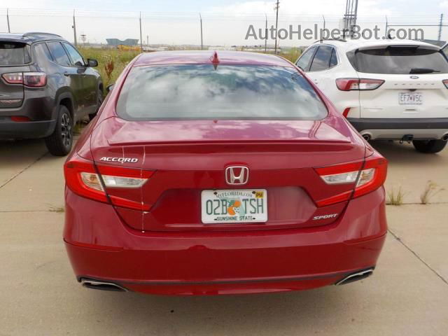 2020 Honda Accord Sedan Sport Красный vin: 1HGCV1F31LA136126