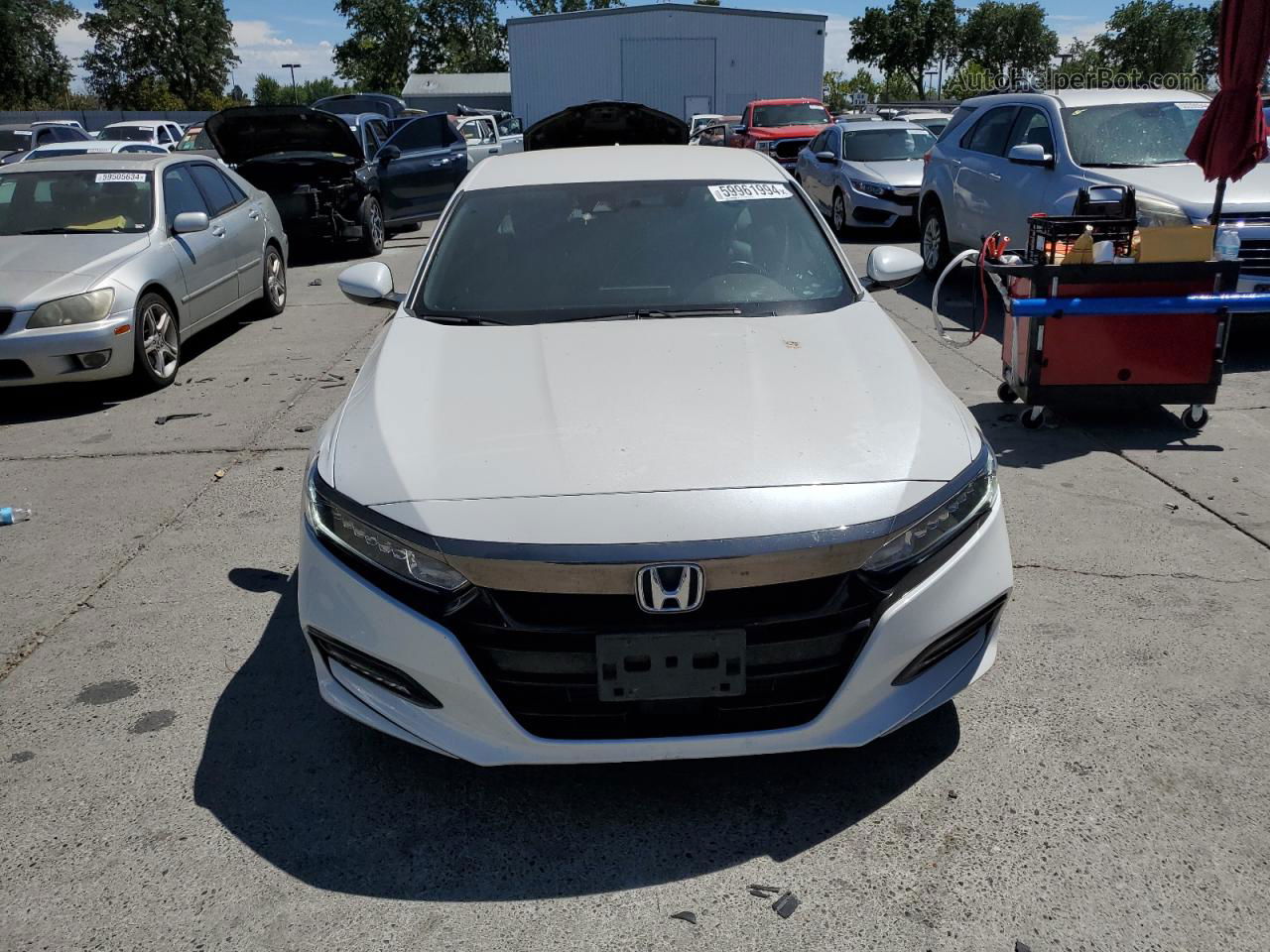 2020 Honda Accord Sport White vin: 1HGCV1F31LA141567