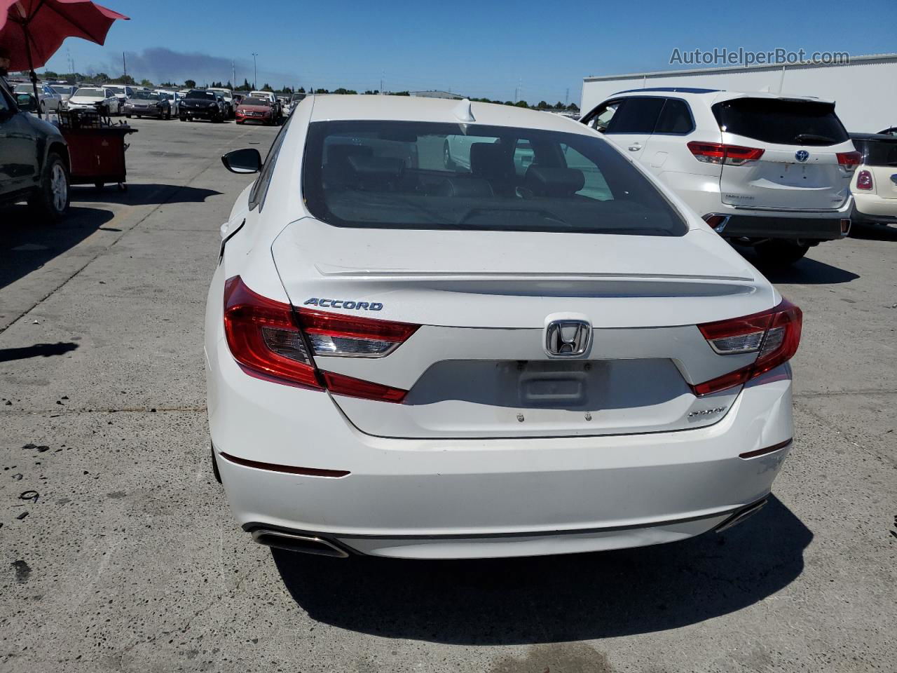 2020 Honda Accord Sport White vin: 1HGCV1F31LA141567