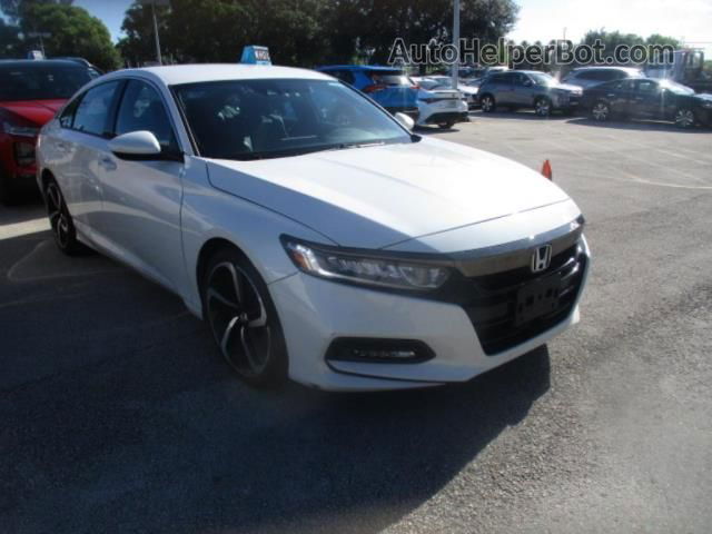 2020 Honda Accord Sedan Sport White vin: 1HGCV1F31LA150799