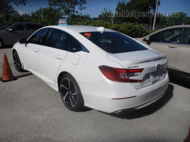 2020 Honda Accord Sedan Sport White vin: 1HGCV1F31LA150799