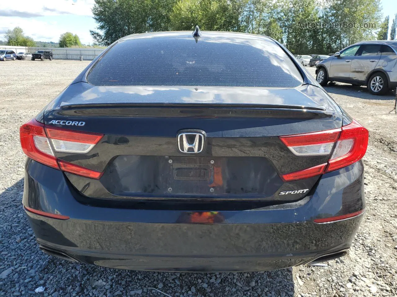 2018 Honda Accord Sport Черный vin: 1HGCV1F32JA153837