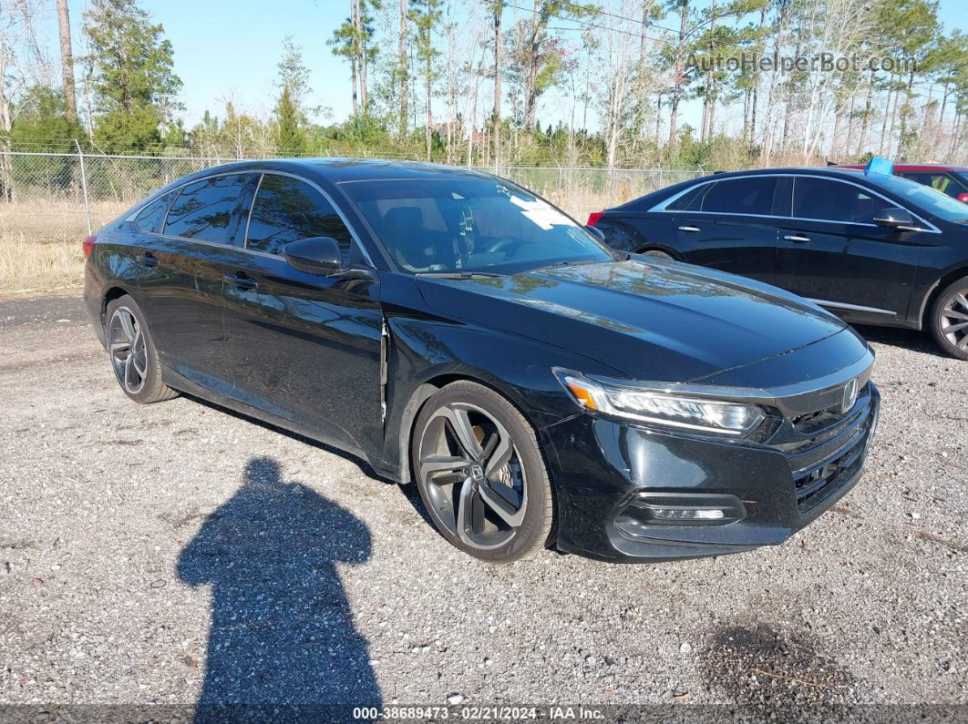 2018 Honda Accord Sport Black vin: 1HGCV1F32JA158584