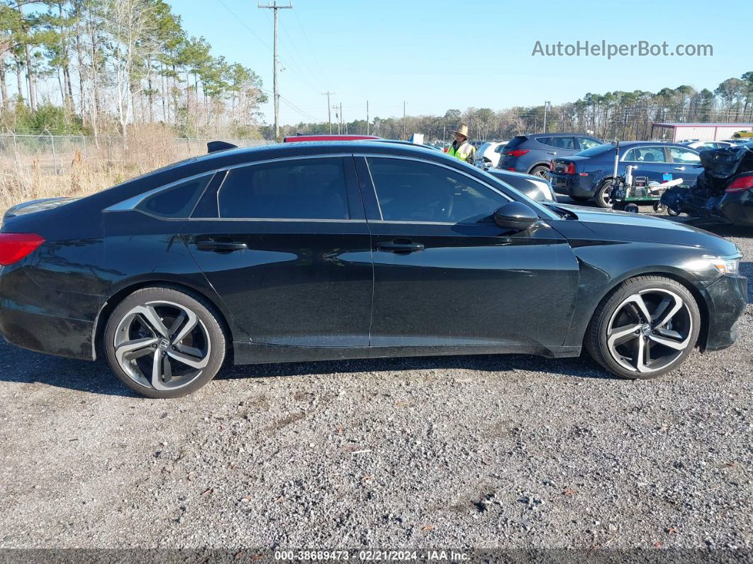 2018 Honda Accord Sport Black vin: 1HGCV1F32JA158584