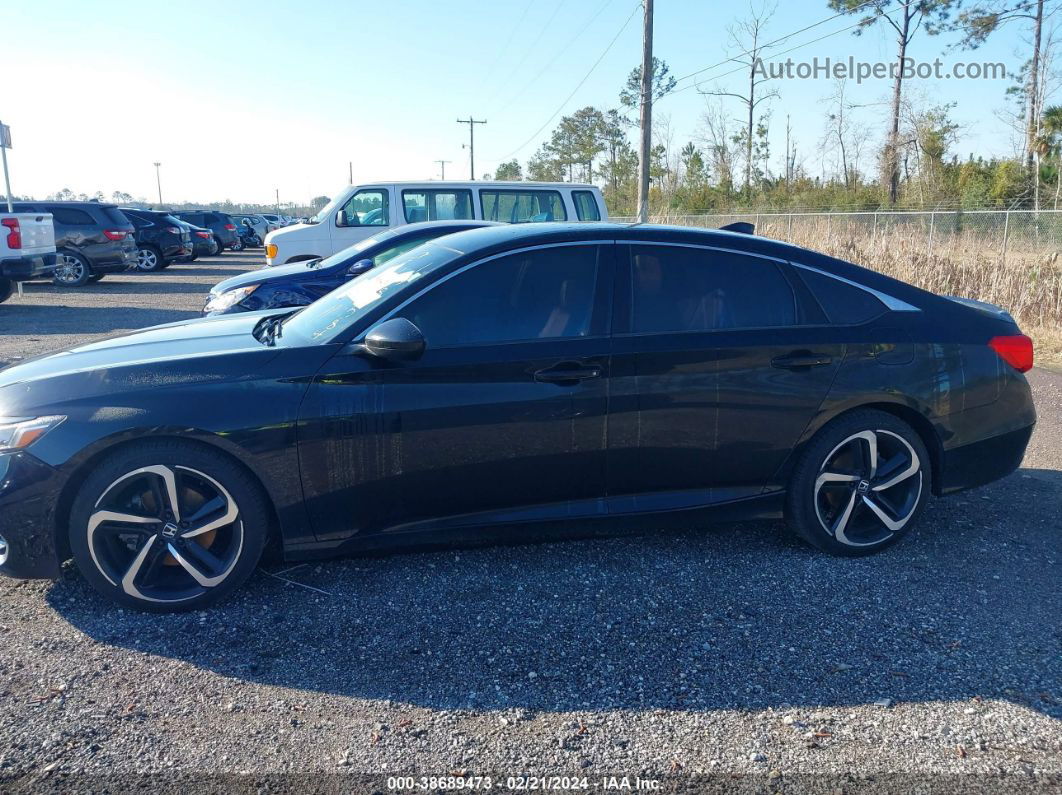 2018 Honda Accord Sport Black vin: 1HGCV1F32JA158584