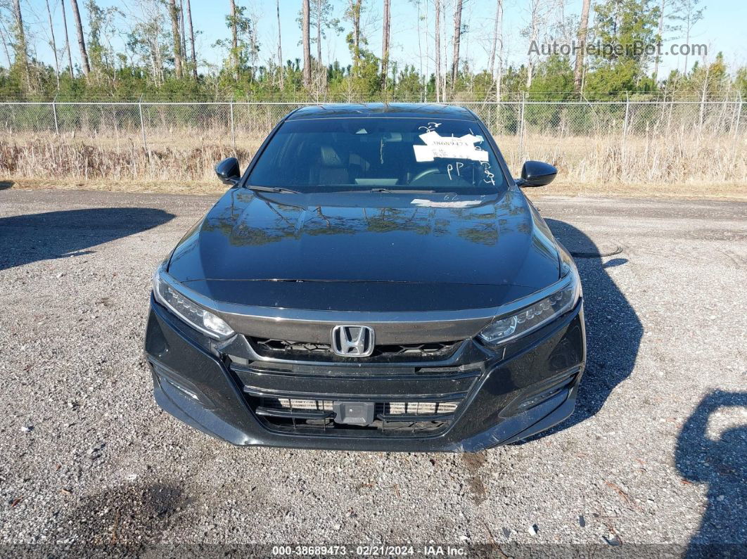 2018 Honda Accord Sport Black vin: 1HGCV1F32JA158584