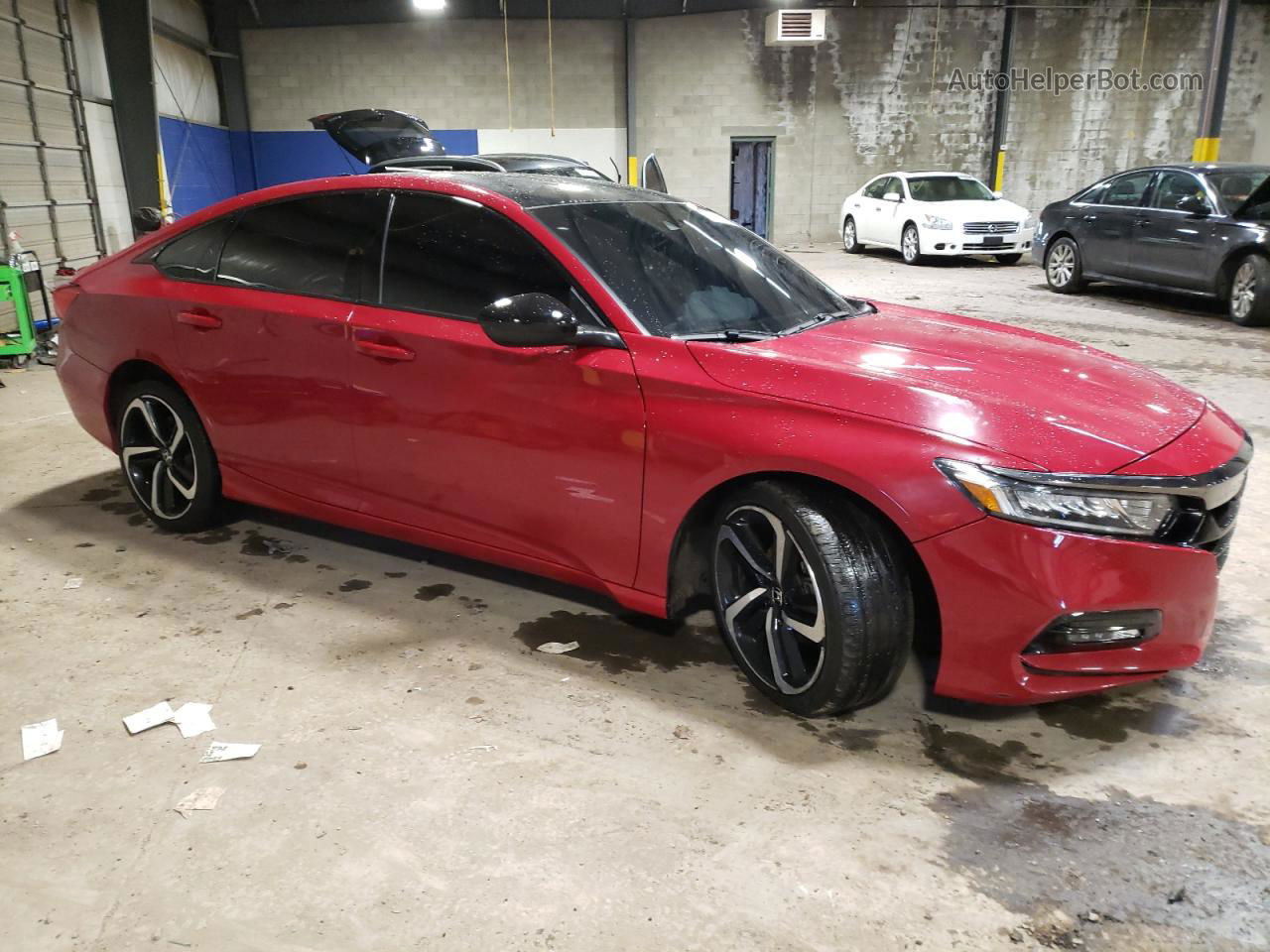 2018 Honda Accord Sport Red vin: 1HGCV1F32JA160108