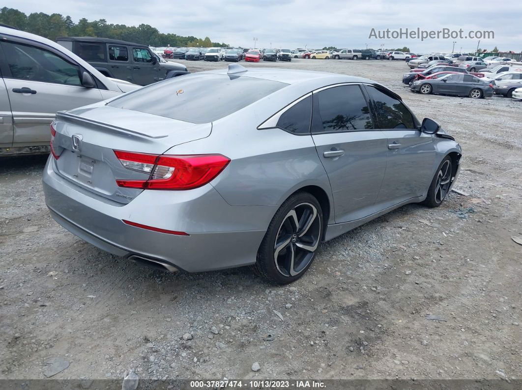 2018 Honda Accord Sport Silver vin: 1HGCV1F32JA214281