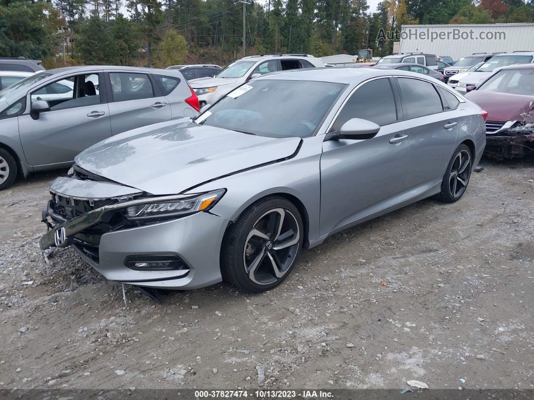 2018 Honda Accord Sport Silver vin: 1HGCV1F32JA214281