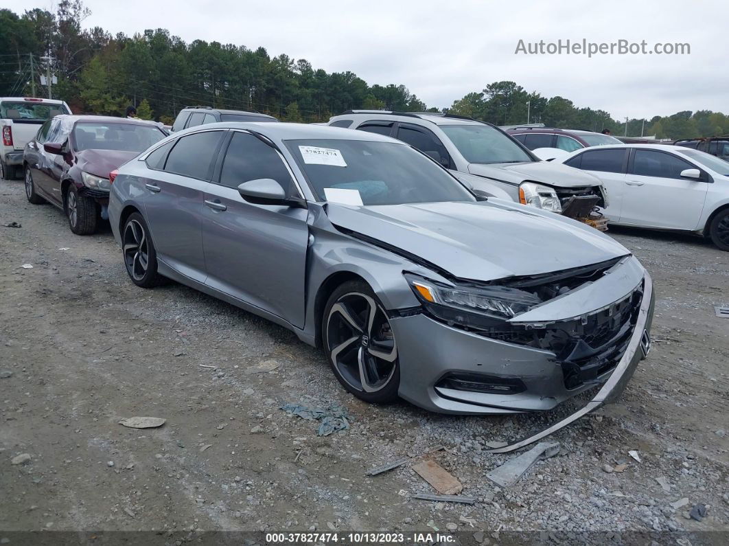 2018 Honda Accord Sport Silver vin: 1HGCV1F32JA214281