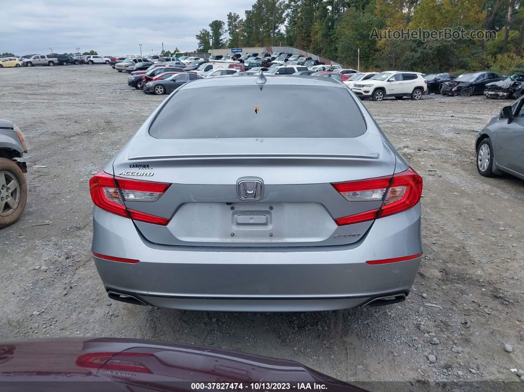 2018 Honda Accord Sport Silver vin: 1HGCV1F32JA214281